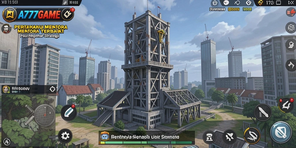 Tangkapan layar A777GAME menunjukkan aksi menara pertahanan yang mendebarkan.