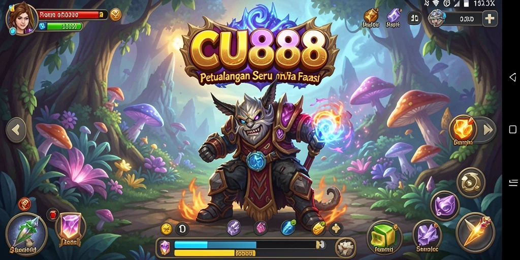 Screenshot CU888 menampilkan aksi petualangan menarik di dunia fantastis.