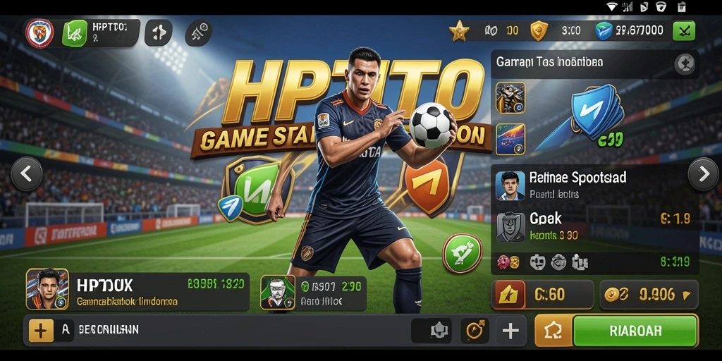 Tampilan utama aplikasi HPTOTO dengan fitur taruhan olahraga yang menarik.