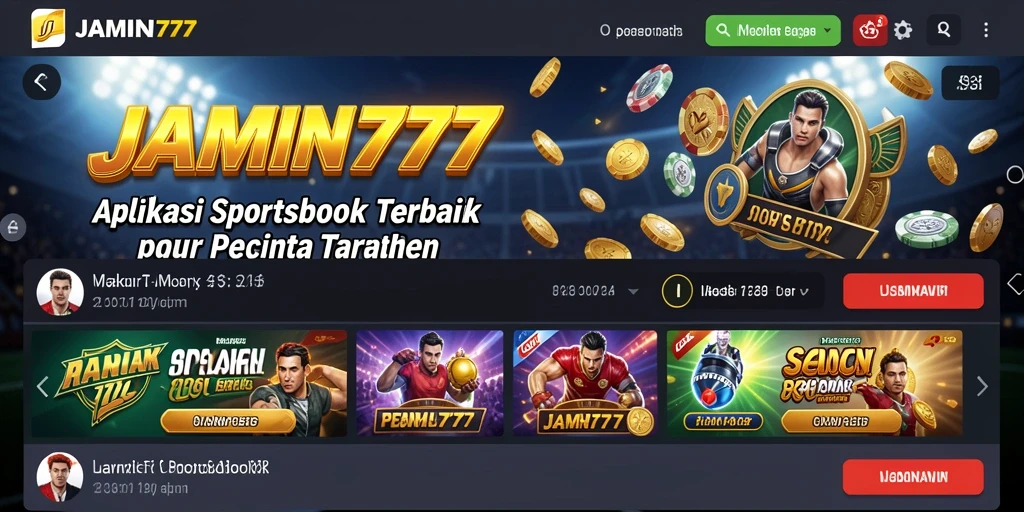 Tampilan gameplay aplikasi Sportsbook JAMIN777 yang menarik dan interaktif.