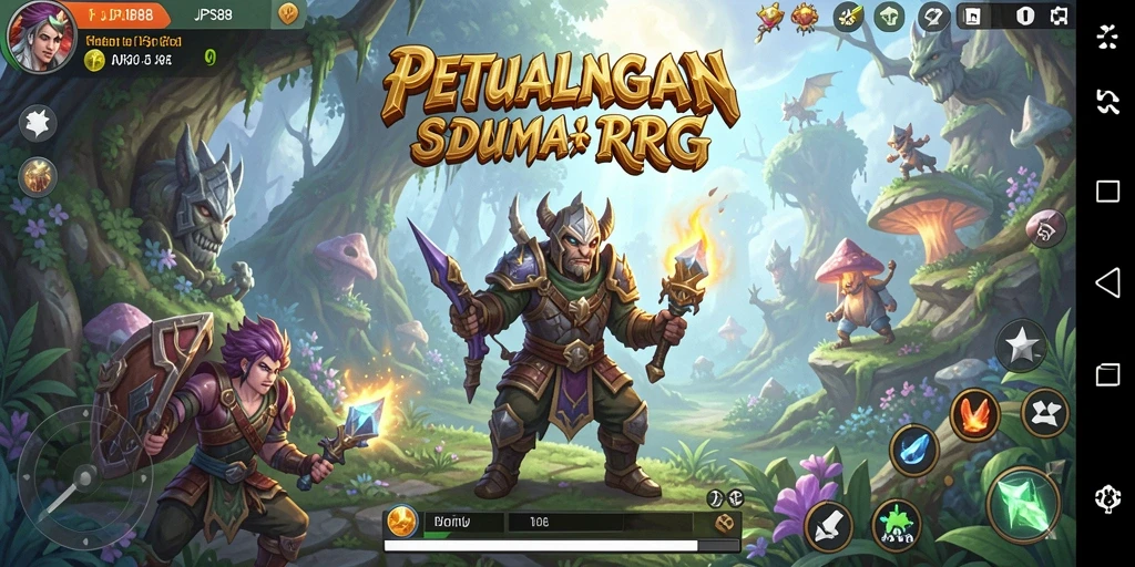 Tampilan gameplay RPG yang menarik dan seru di JPS88.
