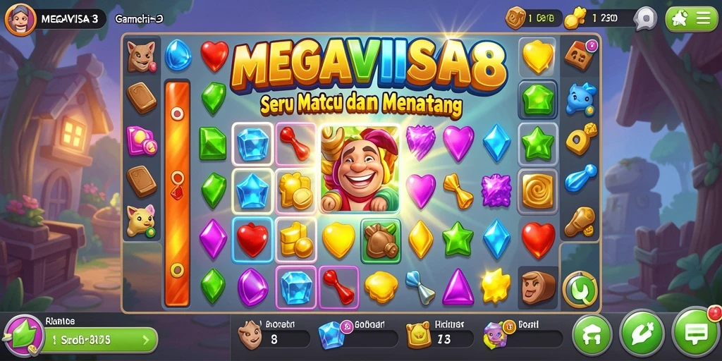 Gameplay seru dengan tantangan Match-3 yang menakjubkan.