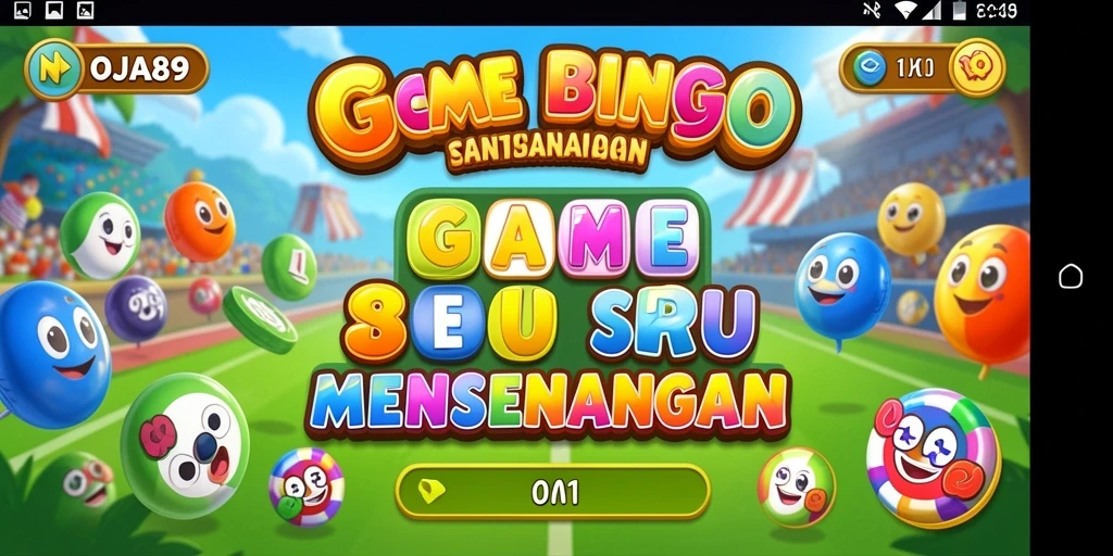 Tampilan gameplay OJA89 yang menampilkan keseruan bermain Bingo.