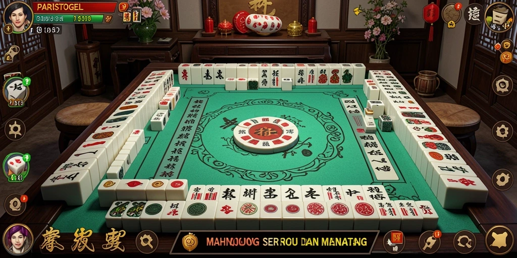 Tampilan gameplay Mahjong yang seru dan menantang di PARISTOGEL.