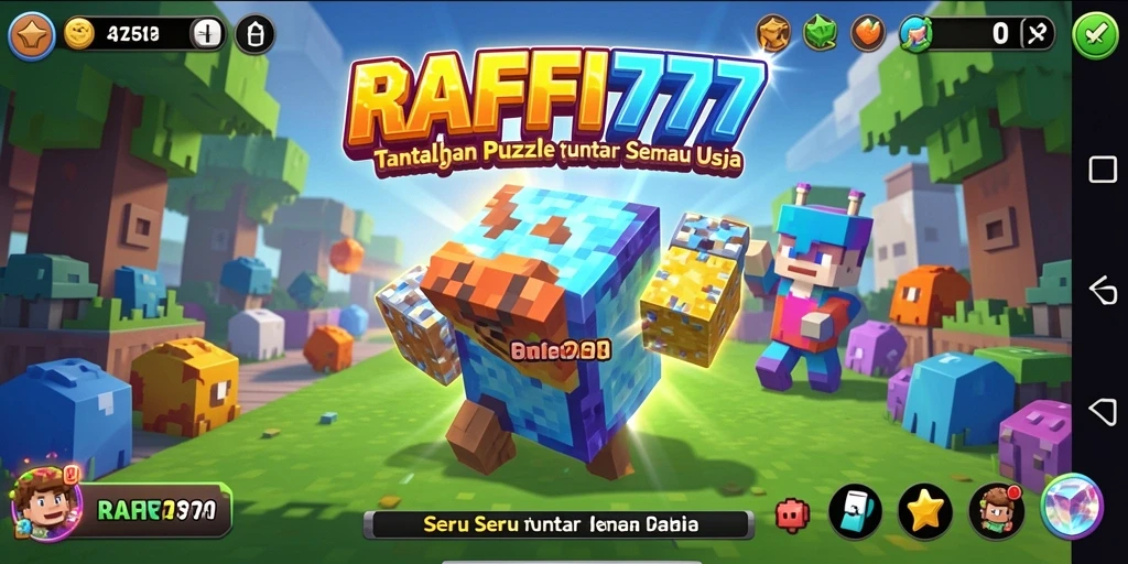 Tangkapan layar RAFFI777 menunjukkan gameplay menarik di dalam puzzle.