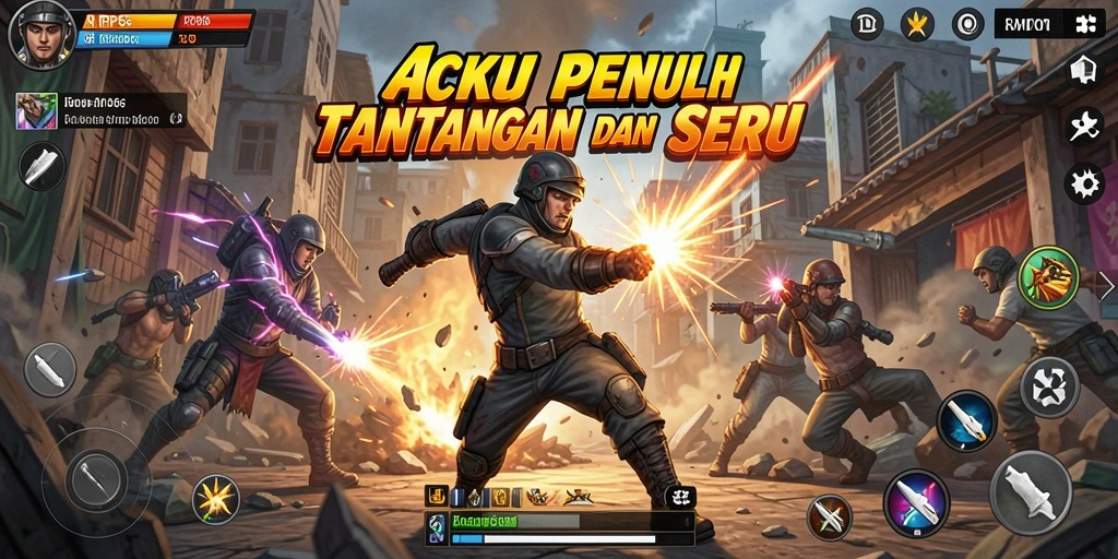 Tangkapan layar RP66 menampilkan aksi intens dalam game.