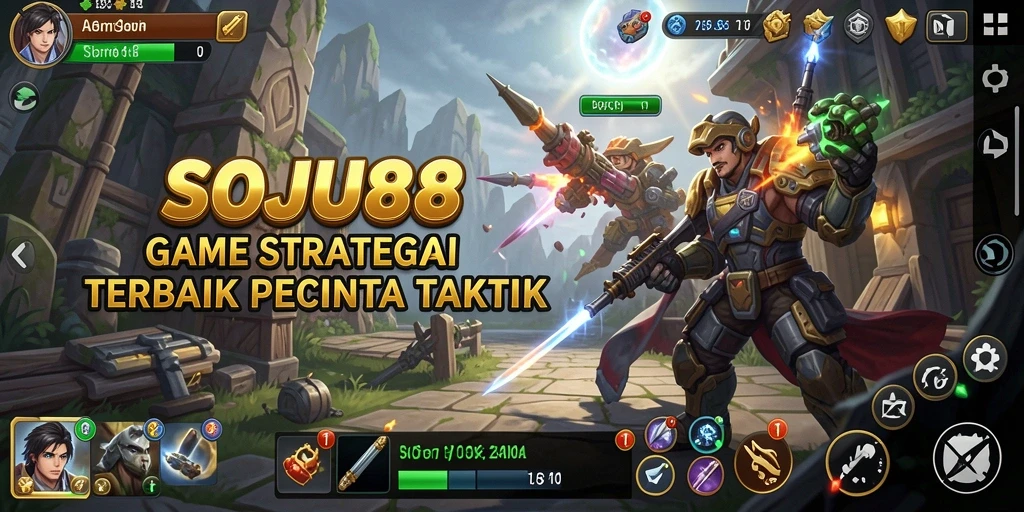 Tampilan menarik dari gameplay STRATEGI yang menantang.