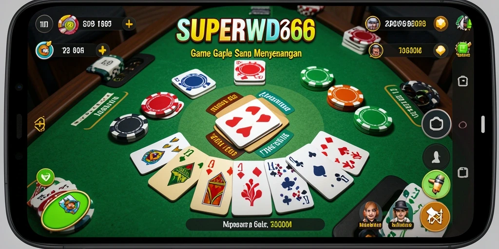 Screenshot menunjukkan gameplay seru di SUPERWD666 dengan pemain yang berkompetisi.